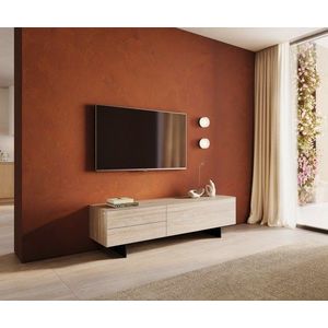 TV stolík Cuor 180 cm keramika Laminam® Travertino Bianco krémovo vyobraziť