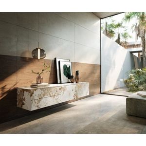 TV stolík Cuor 180 cm keramika Minas Melange bielo-béžová 1 výklopné vyobraziť