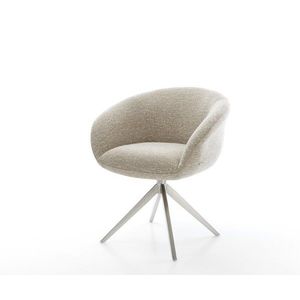 Jedálenská stolička Vinka-Flex s opierkami tkanina mäkká béžová vyobraziť