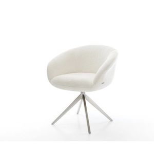 Jedálenská stolička Vinka-Flex s opierkami bouclé mäkký béžová krížová vyobraziť