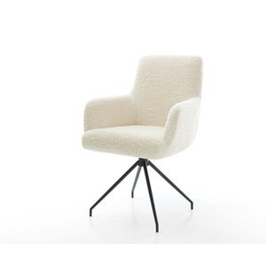 Jedálenská stolička Heira-Flex s opierkami teddy látka béžová krížová vyobraziť