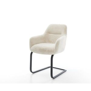 Jedálenská stolička Pejo-Flex plyšový manšester krémovo biela vyobraziť