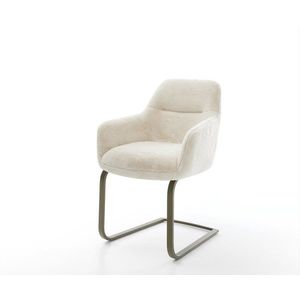 Jedálenská stolička Pejo-Flex plyšový manšester krémovo biela vyobraziť