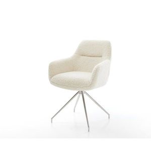 Jedálenská stolička Pejo-Flex teddy látka béžová krížová podstava vyobraziť