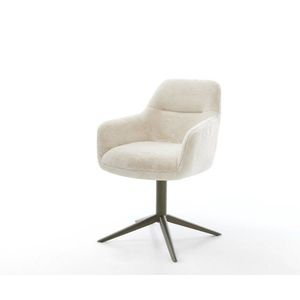 Jedálenská stolička Pejo-Flex plyšový manšester krémovo biela krížová vyobraziť