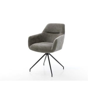 Jedálenská stolička Pejo-Flex bouclé mäkký tmavobéžová krížová vyobraziť