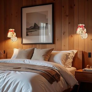 Nástenná lampa ROZANO biela 1x40W E27 kvetinové tienidlo vyobraziť