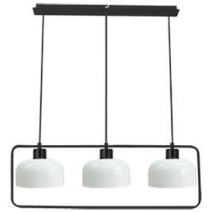 Závesná lampa Zodiac čierna 3x40W E27 biele tienidlo vyobraziť