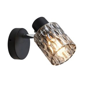 Nástenná lampa Bill Lamp čierna 1x40W E27 dymové tienidlo vyobraziť