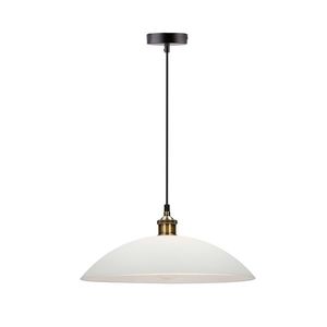 Závesná lampa Dexter 3, medená, 1x60W, E27, biele tienidlo vyobraziť