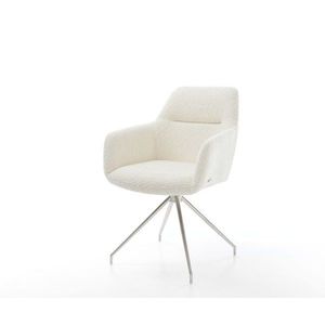 Jedálenská stolička Pejo-Flex bouclé biela krížová podstava zúžená vyobraziť