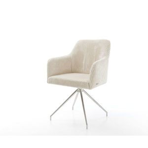 Jedálenská stolička Greg-Flex plyšový manšester béžová krížová vyobraziť