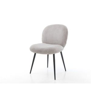 Jedálenská stolička Nube-Flex plyšový manšester strieborno-šedá 4-nohá vyobraziť