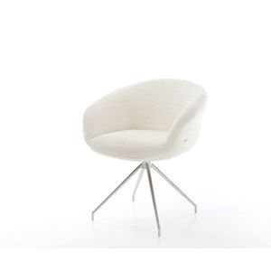 Jedálenská stolička Vinka-Flex s podrúčkami bouclé biela krížová vyobraziť