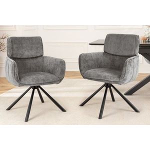 Otočné jedálenské kreslo VENVET 2 ks Dekorhome vyobraziť