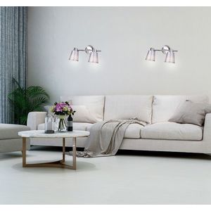 Nástenná lampa 2X40W E14 chróm PIN vyobraziť