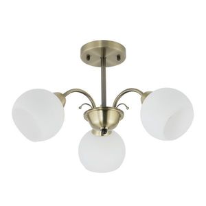 NESTOR Závesná lampa patina 3x40W E27 biele tienidlo vyobraziť