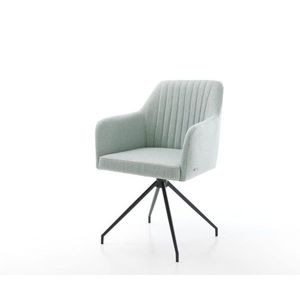 Otočná stolička Greg-Flex mint so zúženou krížovou základňou čierna vyobraziť