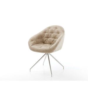 Otočná stolička Gaio-Flex béžová vintage krížová základňa zúžená vyobraziť