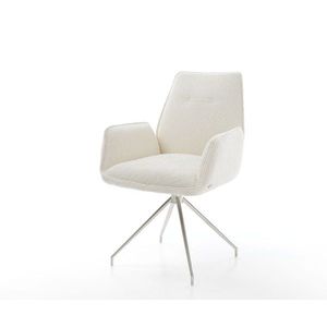 Jedálenská stolička Zoa-Flex bouclé biela krížová podnož zúžená vyobraziť