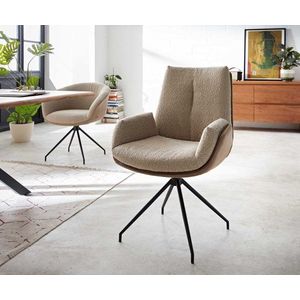 Jedálenská stolička Clea-Flex béžová s krížovou podstavou kónická vyobraziť