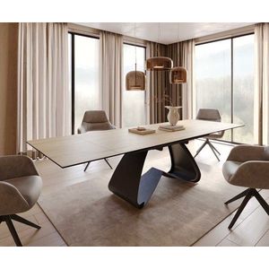 Jedálenský stôl Edge 200-300x100 keramický Laminam® Sabbia farba vyobraziť