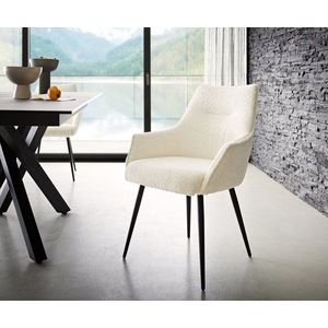 Jedálenská stolička Alja-Flex s kužeľovou základňou kovová čierna vyobraziť