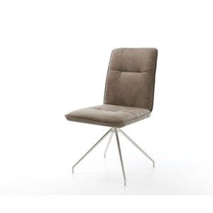 Otočná stolička Vinjo-Flex taupe vintage krížová základňa zúžená vyobraziť