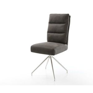 Otočná stolička Pela-Flex antracitová vintage krížová základňa zúžená vyobraziť