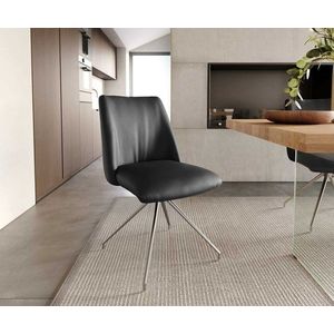 Elso-Flex otočná stolička krížová základňa zúžená z nerezovej ocele vyobraziť