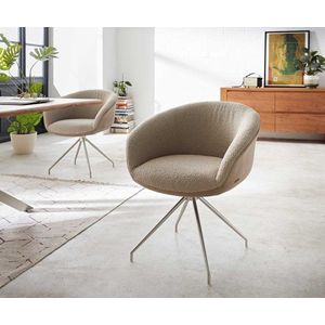 Vinka-Flex otočná stolička s podrúčkami krížová základňa zúžená vyobraziť