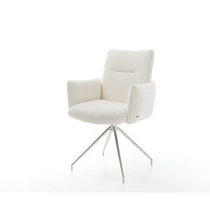 Jova-Flex otočné kreslo s podrúčkami krížová podnož zúžená nerezová vyobraziť