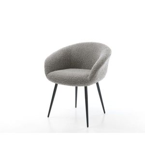 Podnož jedálenskej stoličky Vinka-Flex zúžená kovová čierna bouclé vyobraziť