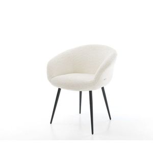 Podnož jedálenskej stoličky Vinka-Flex zúžená kovová čierna bouclé vyobraziť