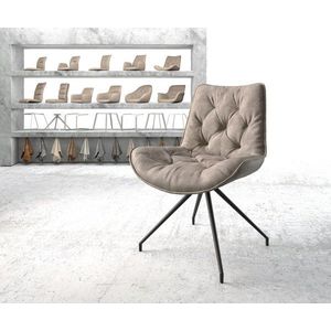 Taimi-Flex otočná stolička taupe vintage krížová základňa zúžená vyobraziť