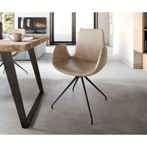 Ilia-Flex jedálenská stolička s krížovou základňou zúžená čierna vyobraziť