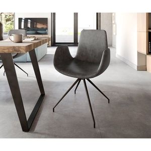 Jedálenská stolička Ilia-Flex s krížovou základňou zúžená čierna vyobraziť