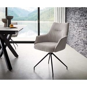 Alja-Flex otočná stolička s podrúčkami krížová základňa zúžená kovová vyobraziť