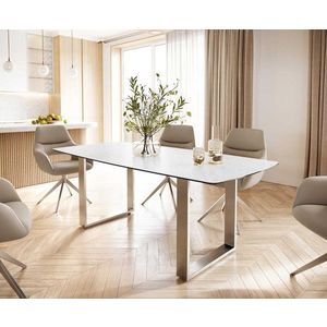 Jedálenský stôl Edge 200x100 cm keramický zaoblený Laminam® vyobraziť