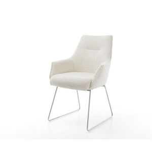 Jedálenská stolička Alja-Flex bouclé biely podstavec tenké vreckové vyobraziť