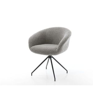 Vinka-Flex otočné kreslo s podrúčkami krížová podnož zúžená kovová vyobraziť