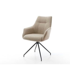 Alja-Flex otočné kreslo s podrúčkami krížová podnož zúžená kovová vyobraziť