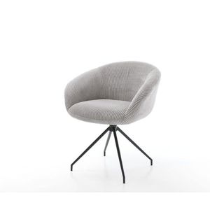 Vinka-Flex otočné kreslo s podrúčkami krížová podnož zúžená kovová vyobraziť