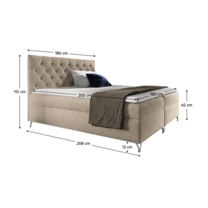 Boxspringová posteľ GUINEVRA 2 Tempo Kondela vyobraziť