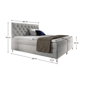 Boxspringová posteľ GUINEVRA 1 Tempo Kondela vyobraziť