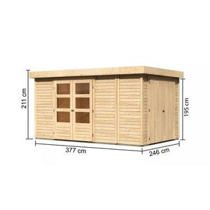 Drevený záhradný domček RETOLA 6 Lanitplast vyobraziť