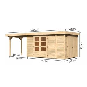 Drevený záhradný domček RETOLA 6 Lanitplast vyobraziť