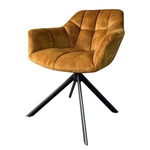 Otočné jedálenské kreslo 2 ks KOKALOS zamat Dekorhome vyobraziť