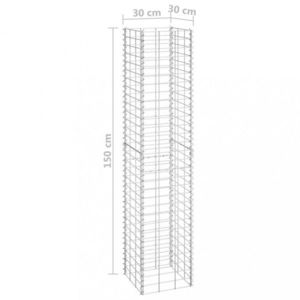 Gabiónový vyvýšený záhon 3 ks kov Dekorhome vyobraziť