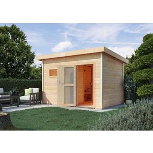 Vonkajšia fínska sauna s predsieňou 393 x 231 cm Dekorhome vyobraziť